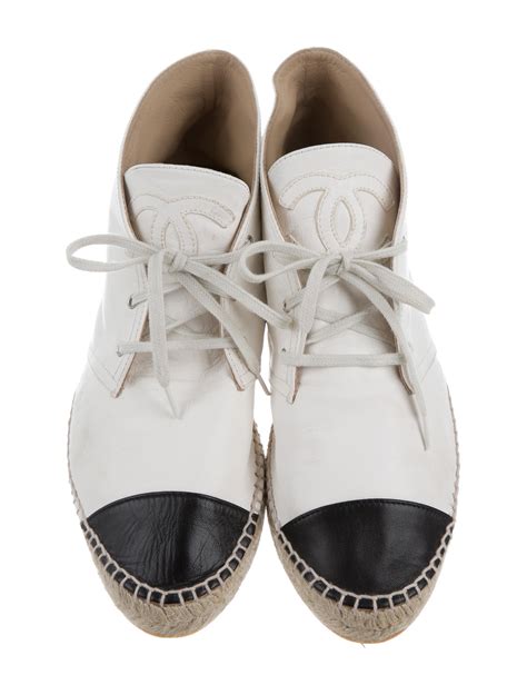 chanel espadrilles wedge|Chanel high top espadrilles.